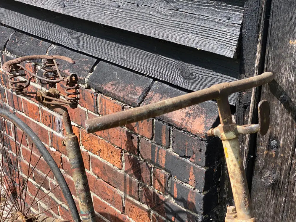 c.1885 Solid Tyre Cross Frame Bicycle Project. Bicycle