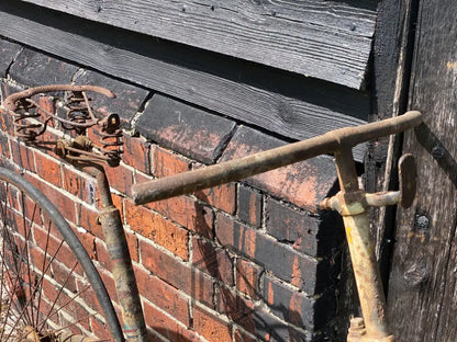 c.1885 Solid Tyre Cross Frame Bicycle Project. Bicycle