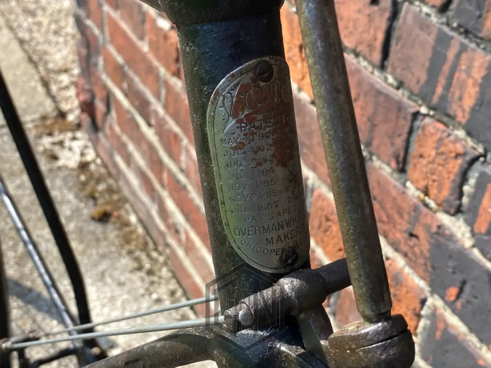 c.1891 Victor Spring Fork Solid Tyre Safety Bicycle Bicycle
